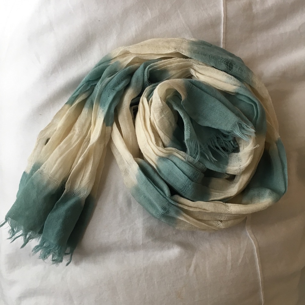 J.Crew tie dye light summer scarf